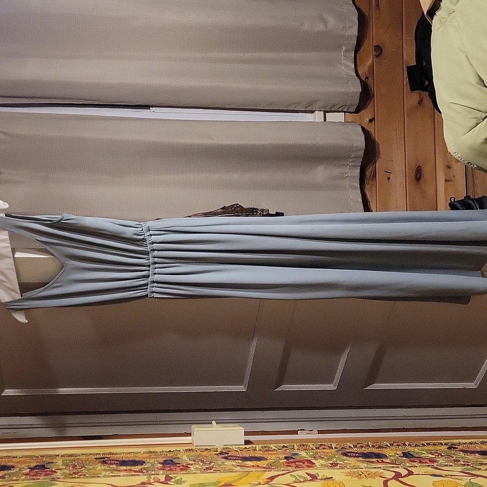 Show Me Your Mumu Light Blue Full Length Bridesmaid Dress Size Small